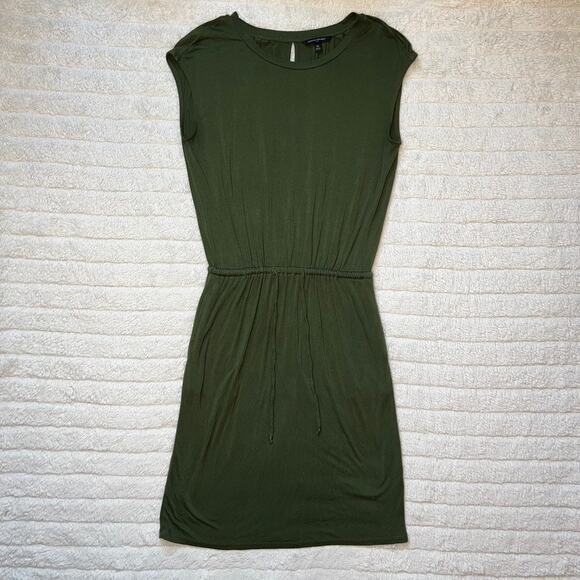 Banana Republic Olive Green Sleeveless Comfy Drawstring Dress - Picture 1 of 10